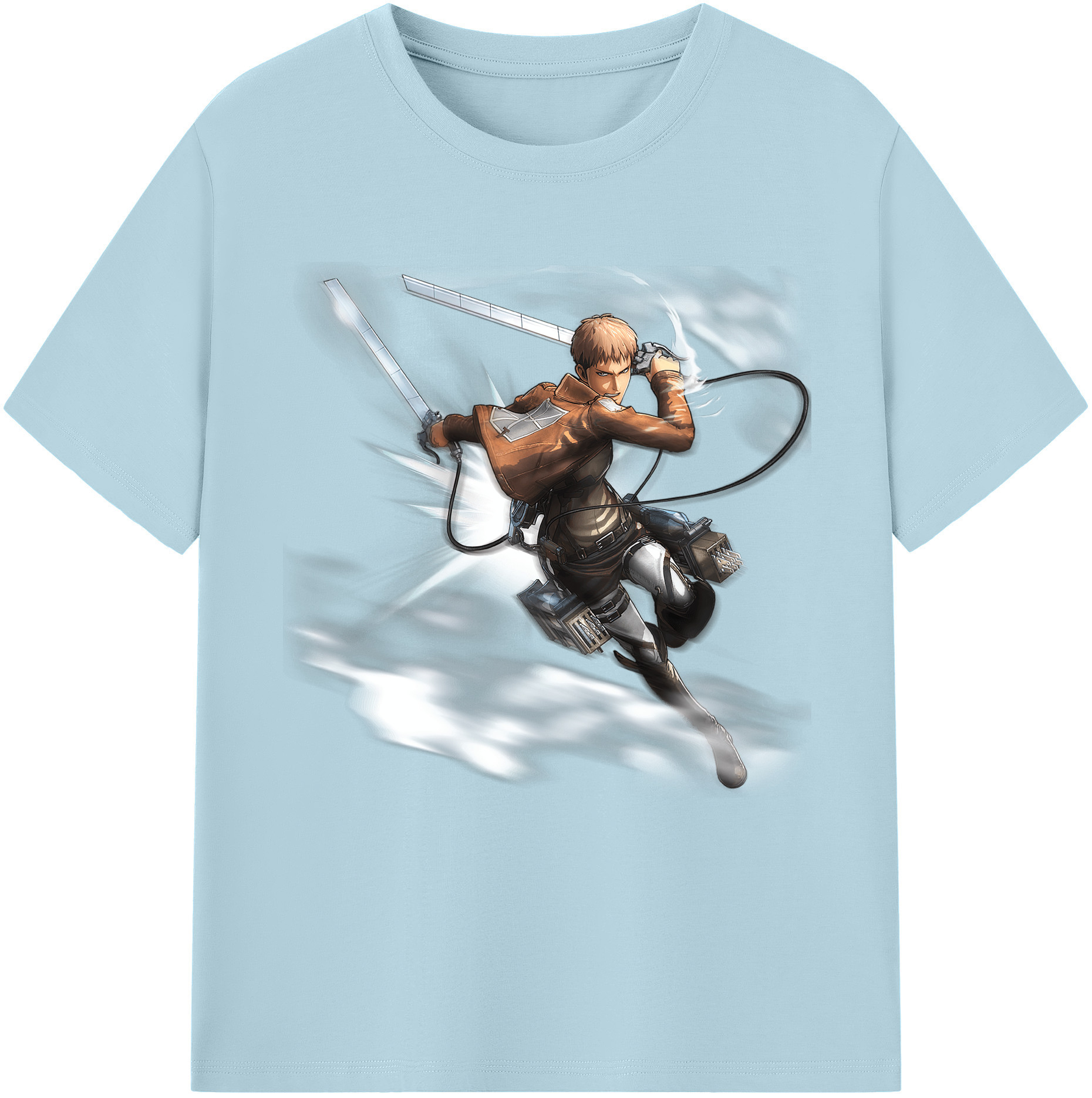 （画像用） 進撃の巨人 ジャン・キルシュタイン Attack on Titan Jean Kirstein 綿100％半袖Tシャツ（フロントプリント）